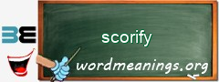 WordMeaning blackboard for scorify